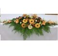 Centro de mesa de gerberas, astromelias y helechos CM04